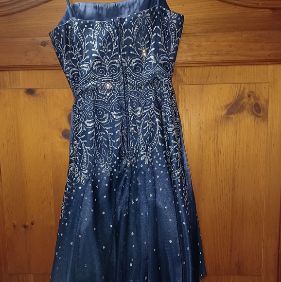 Blue Homecoming Dress - Picture 3 of 3